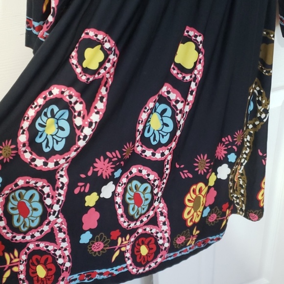 Womens floral peplum tunic top 3/4 sleeves M ,new - Picture 4 of 6